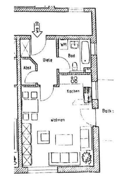 Prodej bytu 1+1 38 m², Ulmer Straße 3, Krumbach (Schwaben), Bavorsko Prodej bytu 1+1 38 m², Ulmer Straße 3, Krumbach (Schwaben), Bavorsko