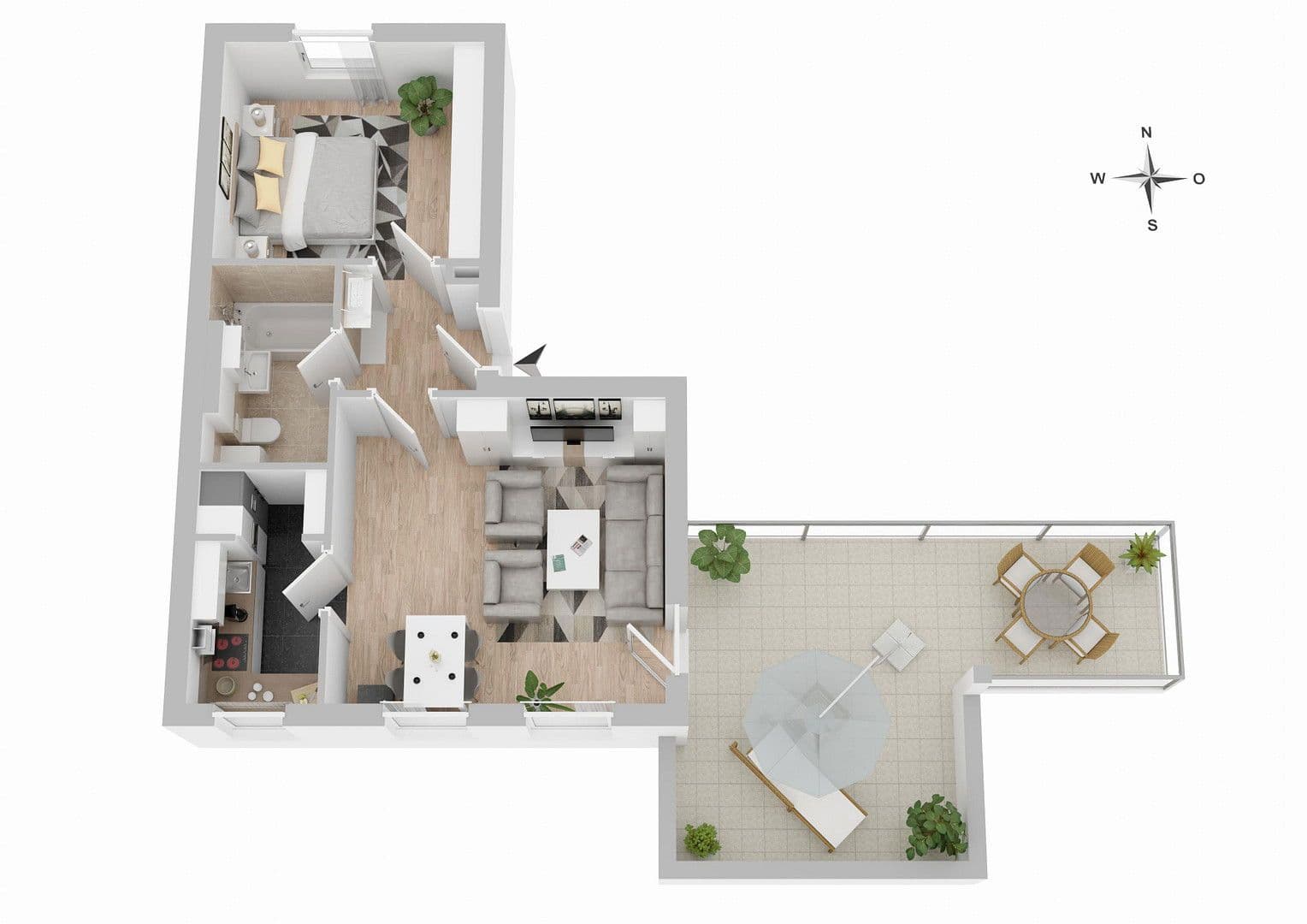 Pronájem bytu 2+1 61 m², Am Graßdorfer Wäldchen 36, Taucha, Sasko Pronájem bytu 2+1 61 m², Am Graßdorfer Wäldchen 36, Taucha, Sasko