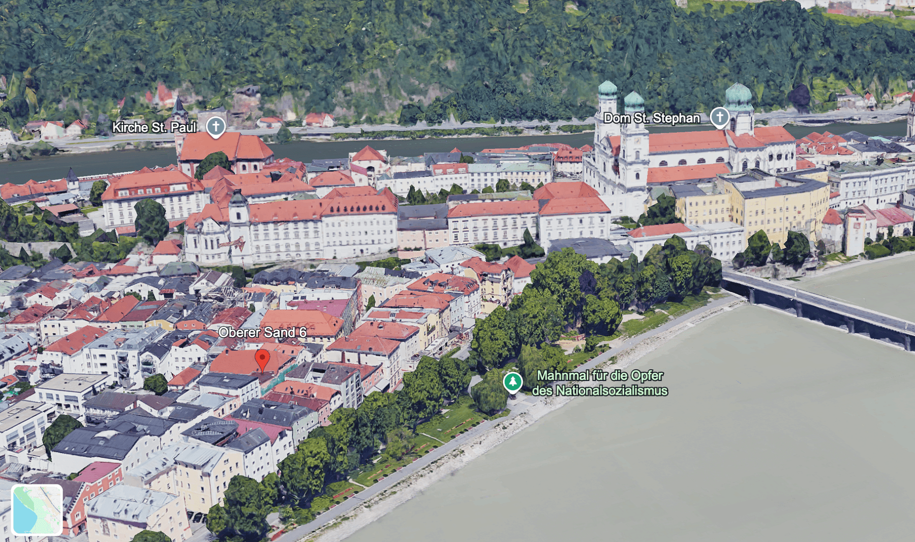 Pronájem bytu 3+kk 100 m², Oberer Sand 6, Passau, Bavorsko Pronájem bytu 3+kk 100 m², Oberer Sand 6, Passau, Bavorsko