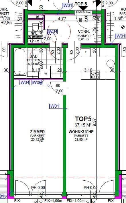 Pronájem bytu 2+1 68 m², Heiligenstädter Straße 395a, Wien, Wien Pronájem bytu 2+1 68 m², Heiligenstädter Straße 395a, Wien, Wien