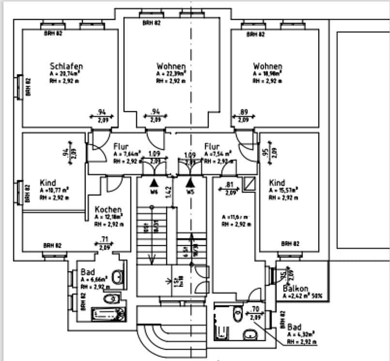 Pronájem bytu 5+1 143 m², Augustusburger Straße 54, Flöha, Sasko Pronájem bytu 5+1 143 m², Augustusburger Straße 54, Flöha, Sasko
