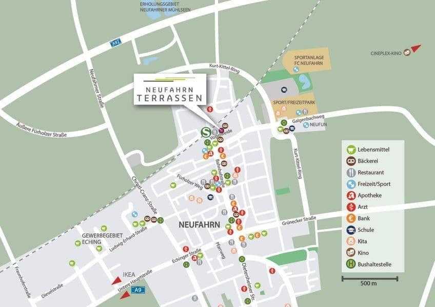 Pronájem bytu 2+1 60 m², Neufahrn bei Freising, Bavorsko Pronájem bytu 2+1 60 m², Neufahrn bei Freising, Bavorsko