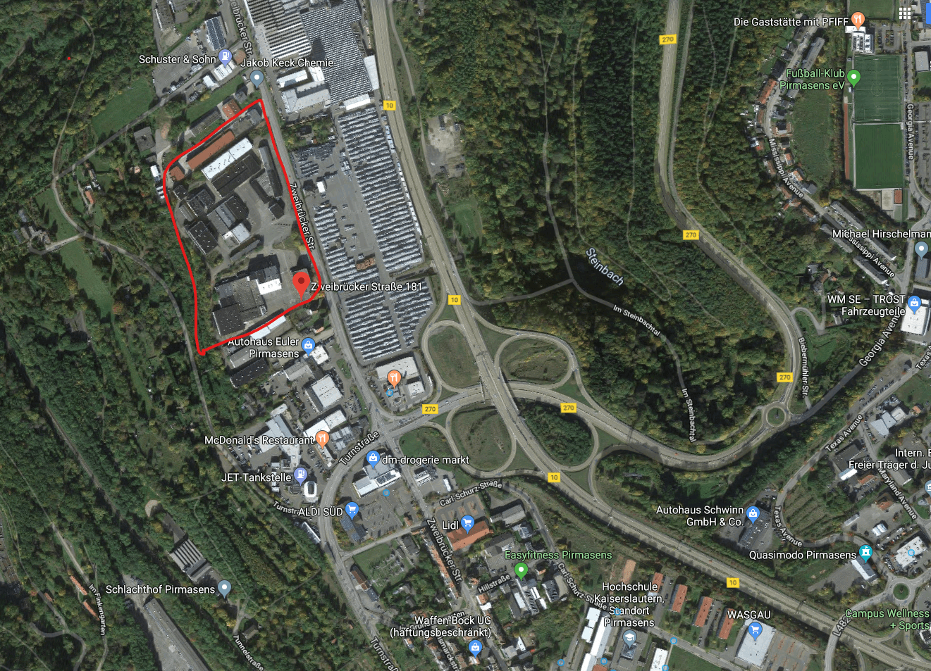 Pronájem nebytového prostoru 65.000 m², Pirmasens, Porýní-Falc Pronájem nebytového prostoru 65.000 m², Pirmasens, Porýní-Falc