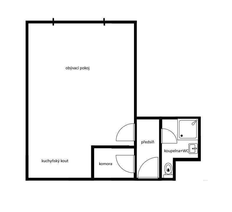 Prodej bytu 1+kk 36 m², Davídkova, Praha, Praha Prodej bytu 1+kk 36 m², Davídkova, Praha, Praha