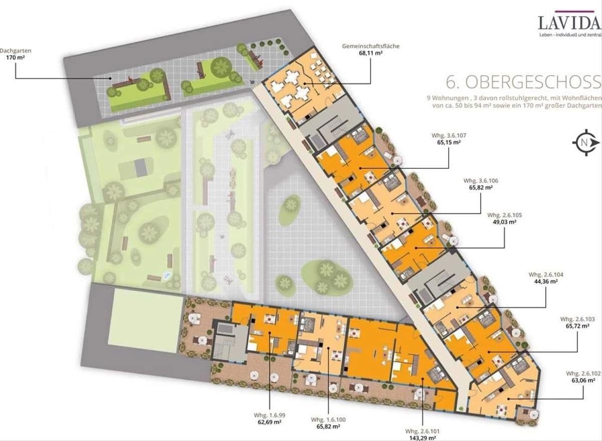 Pronájem bytu 1+kk 51 m², Tunnelstraße 22, Nürnberg, Bavorsko Pronájem bytu 1+kk 51 m², Tunnelstraße 22, Nürnberg, Bavorsko