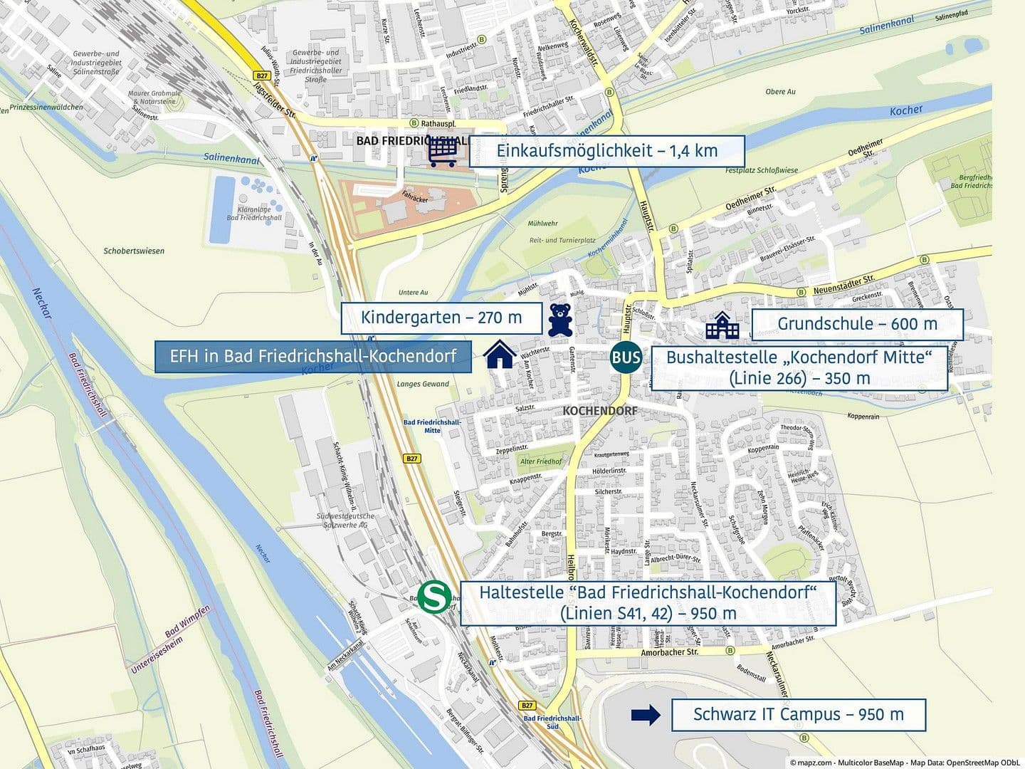 Pronájem domu 240 m², pozemek 700 m², Wächterstr. 25, Bad Friedrichshall, Bádensko-Württembersko Pronájem domu 240 m², pozemek 700 m², Wächterstr. 25, Bad Friedrichshall, Bádensko-Württembersko