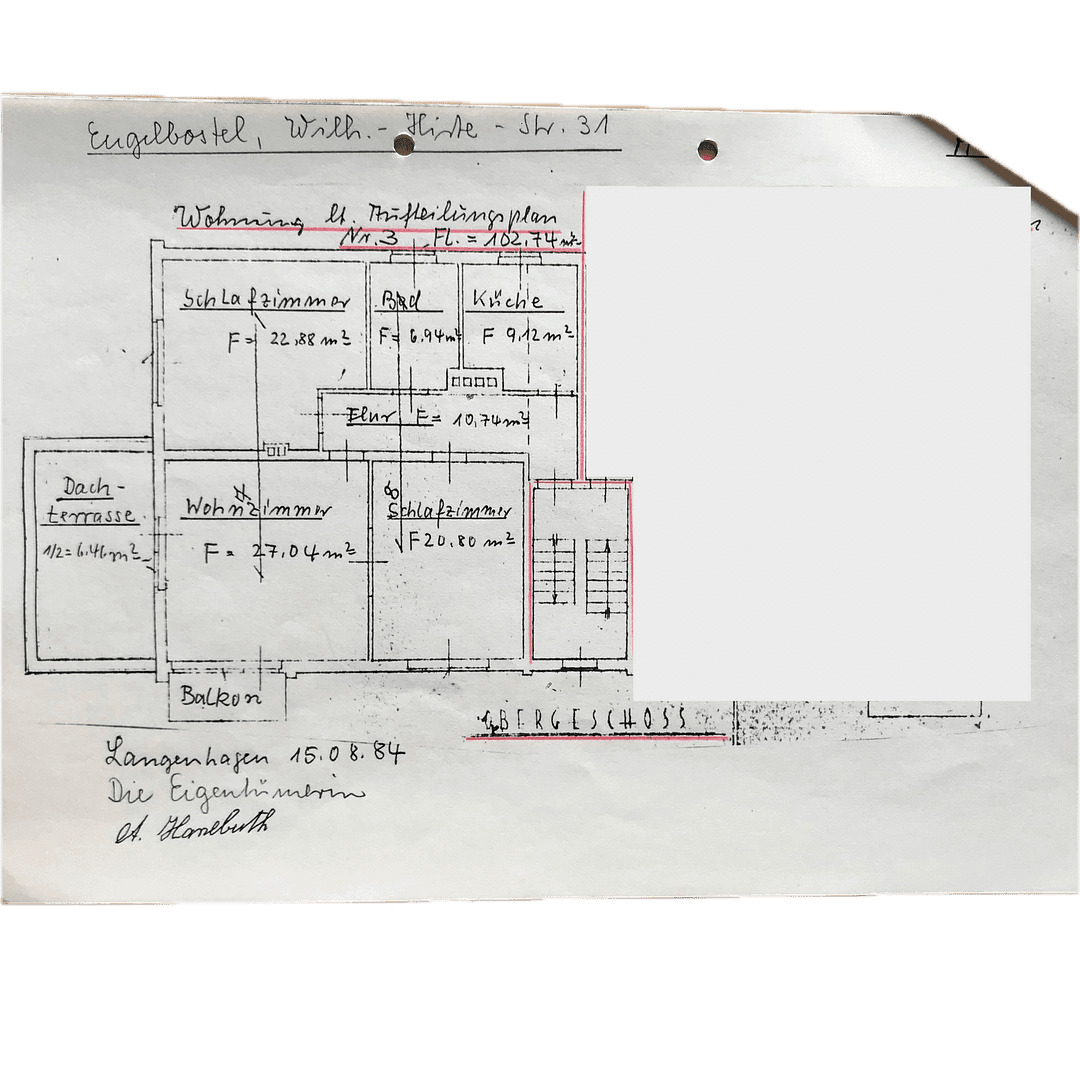 Pronájem bytu 3+1 100 m², Wilhelm-Hirte-Str. 31, Langenhagen, Dolní Sasko Pronájem bytu 3+1 100 m², Wilhelm-Hirte-Str. 31, Langenhagen, Dolní Sasko