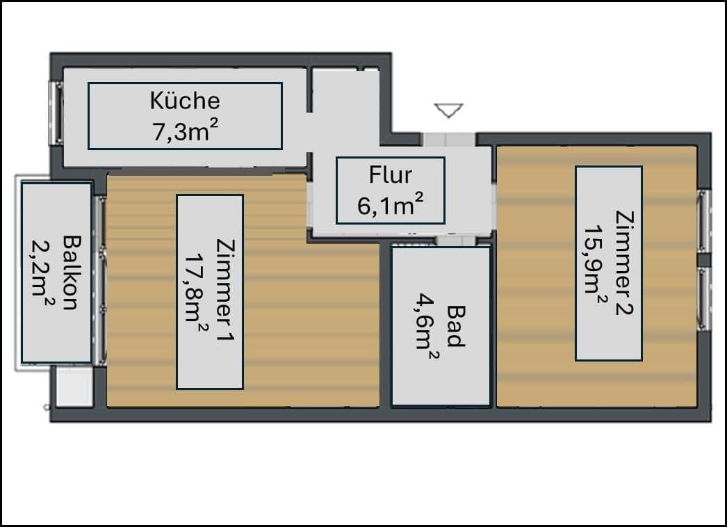 Pronájem bytu 16 m², Nürnberg, Bavorsko Pronájem bytu 16 m², Nürnberg, Bavorsko