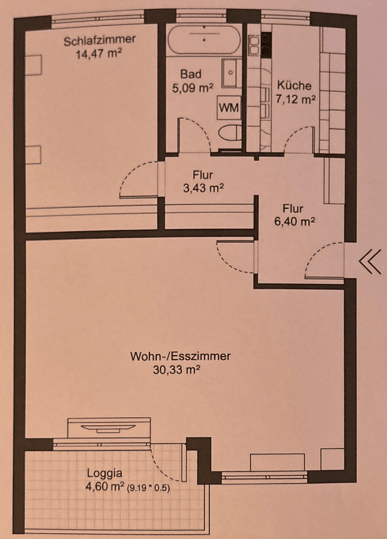 Pronájem bytu 2+1 72 m², Trockener Kamp 25, Hildesheim, Dolní Sasko Pronájem bytu 2+1 72 m², Trockener Kamp 25, Hildesheim, Dolní Sasko