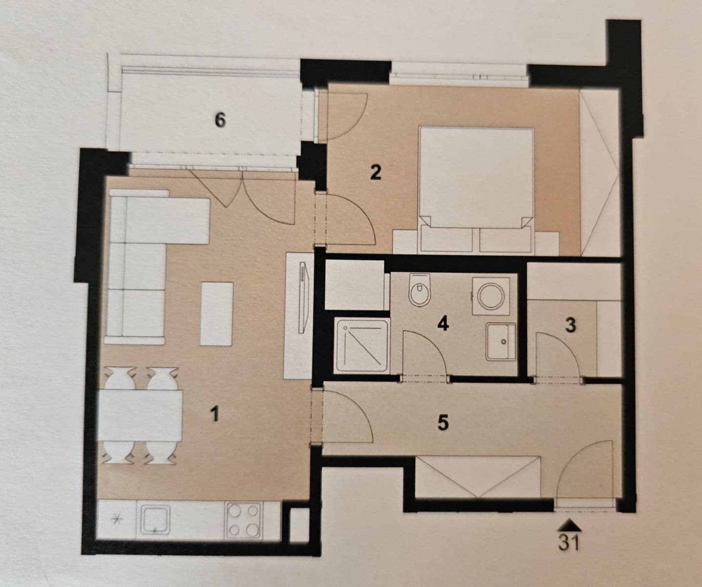 Pronájem bytu 2+kk 50 m², Bukačova, Praha, Praha Pronájem bytu 2+kk 50 m², Bukačova, Praha, Praha