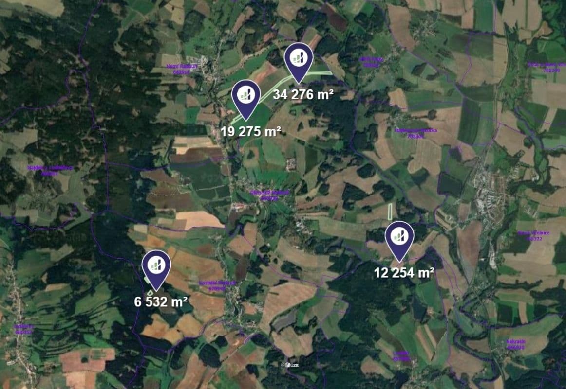 Prodej pozemku 54.715 m², Horní Radouň, Jihočeský kraj Prodej pozemku 54.715 m², Horní Radouň, Jihočeský kraj