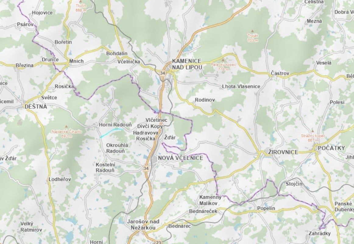 Prodej pozemku 54.715 m², Horní Radouň, Jihočeský kraj Prodej pozemku 54.715 m², Horní Radouň, Jihočeský kraj