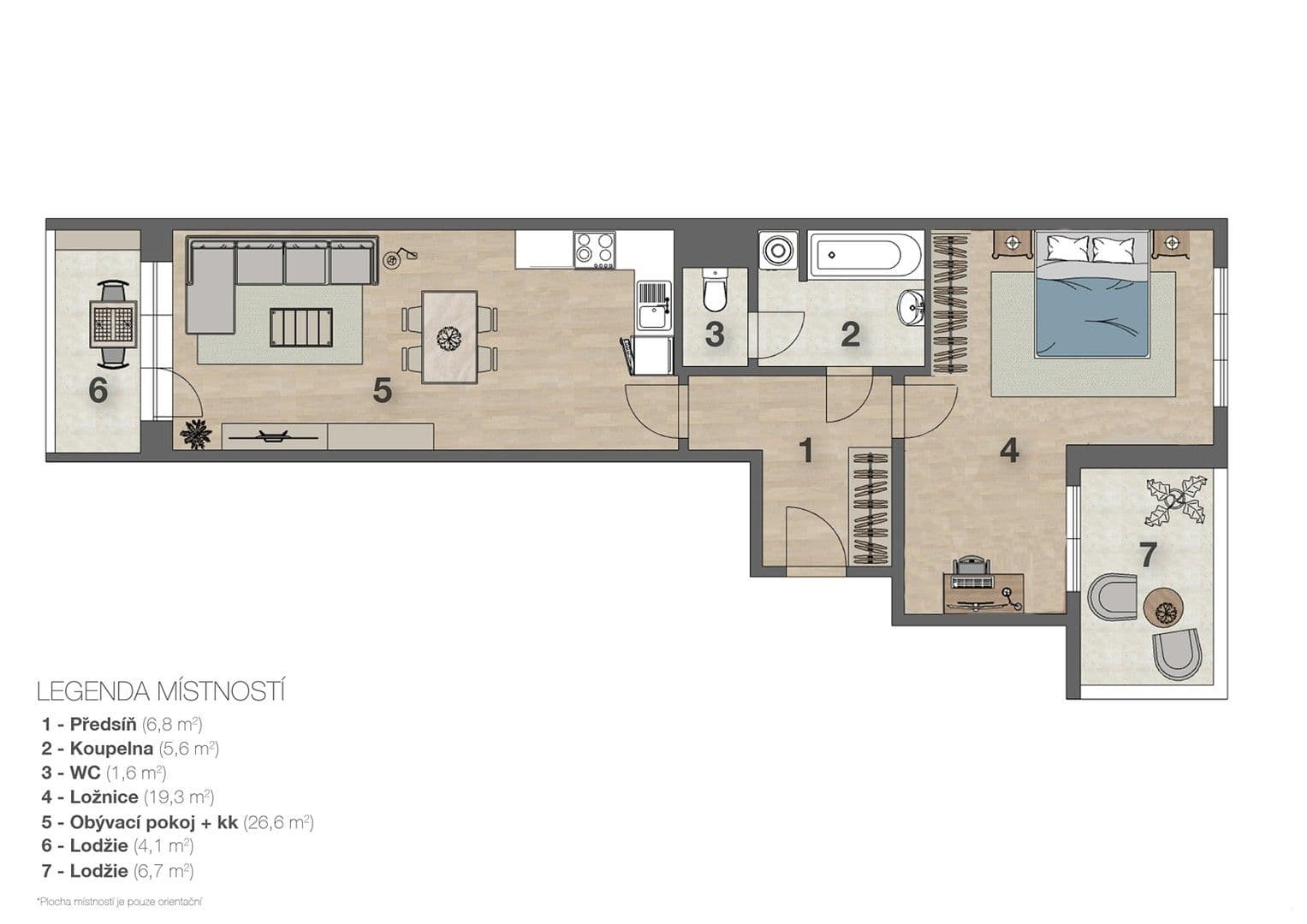 Pronájem bytu 2+kk 60 m², Petrohradská, Praha, Praha Pronájem bytu 2+kk 60 m², Petrohradská, Praha, Praha