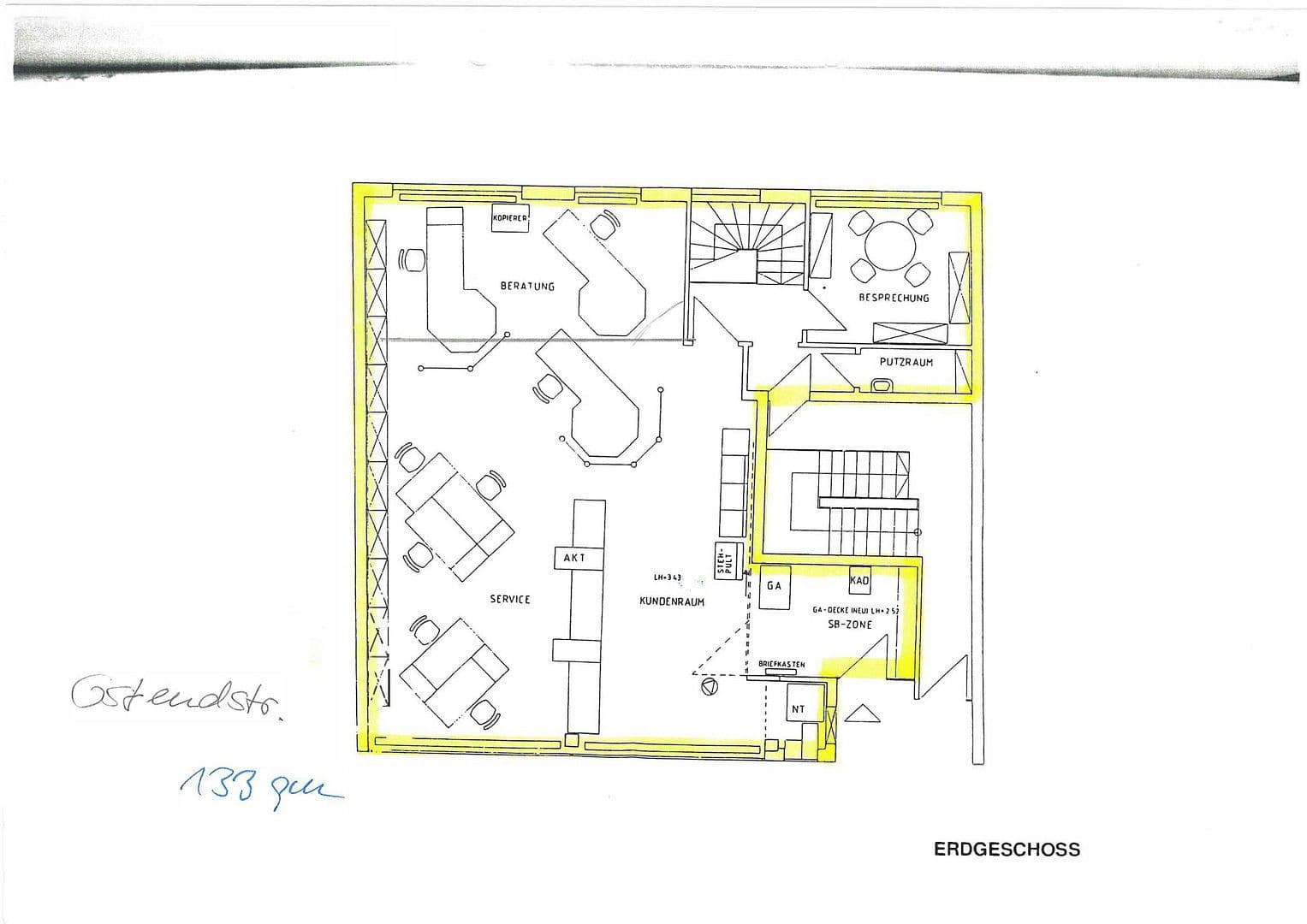 Pronájem kanceláře 190 m², Ostendstraße 221, Nürnberg, Bavorsko Pronájem kanceláře 190 m², Ostendstraße 221, Nürnberg, Bavorsko