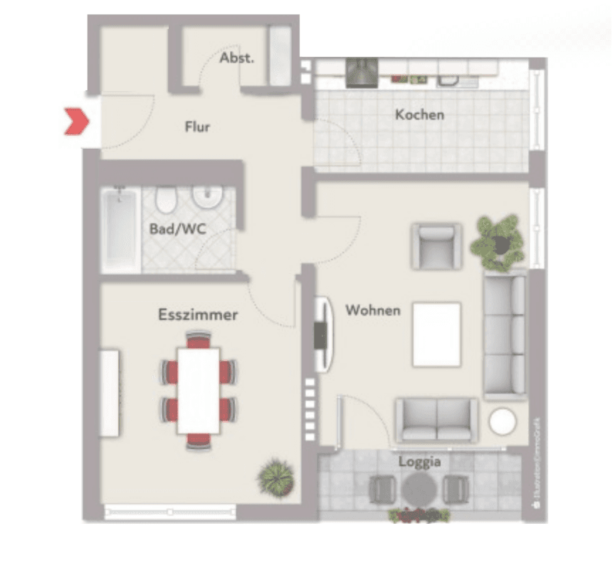 Pronájem bytu 2+kk 59 m², Horstmarerstraße 13, Dortmund, Severní Porýní-Vestfálsko Pronájem bytu 2+kk 59 m², Horstmarerstraße 13, Dortmund, Severní Porýní-Vestfálsko