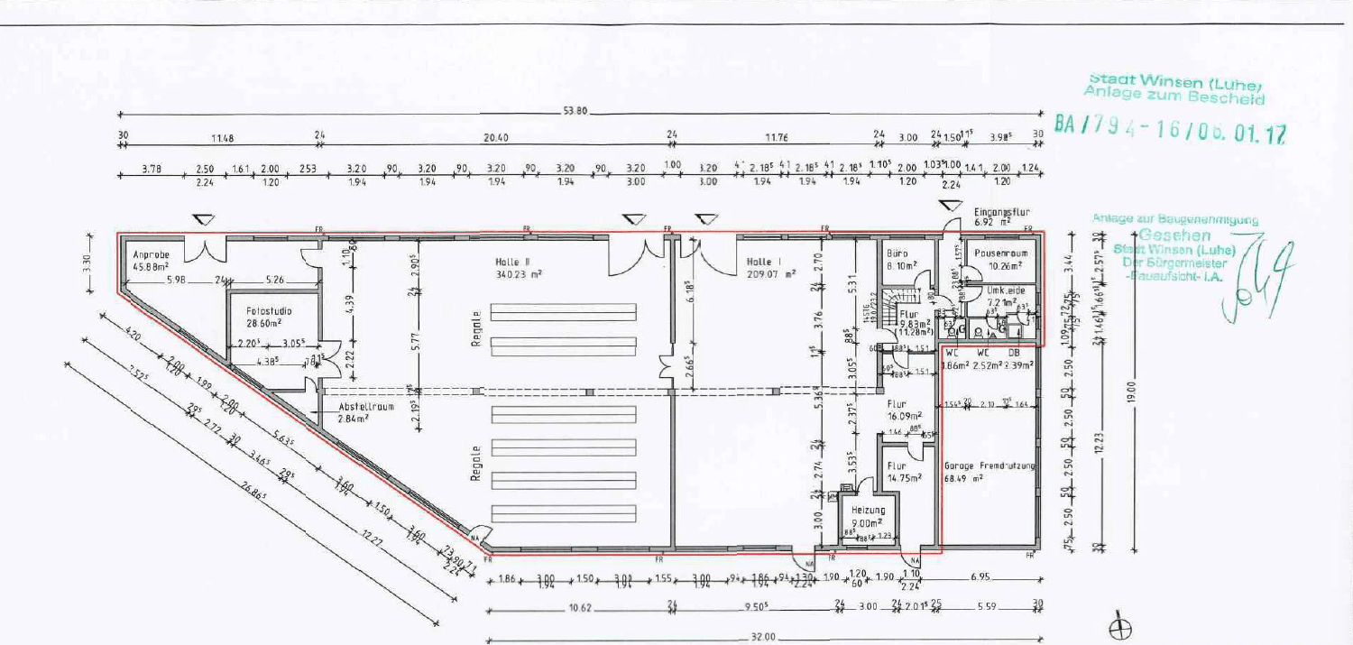 Pronájem nebytového prostoru 1.898 m², Boschstraße 22, Winsen (Luhe), Dolní Sasko Pronájem nebytového prostoru 1.898 m², Boschstraße 22, Winsen (Luhe), Dolní Sasko
