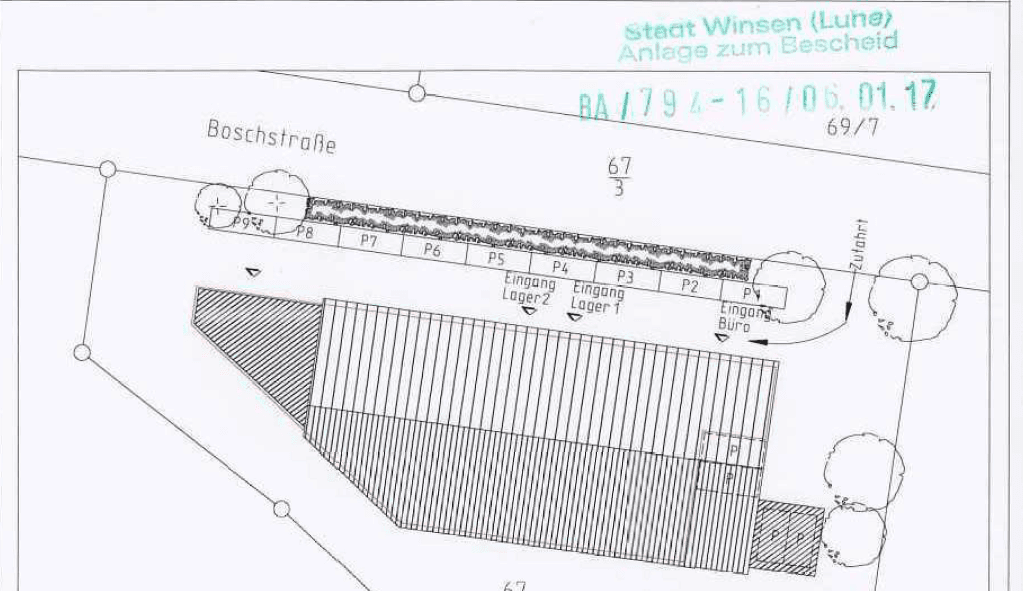 Pronájem nebytového prostoru 1.898 m², Boschstraße 22, Winsen (Luhe), Dolní Sasko Pronájem nebytového prostoru 1.898 m², Boschstraße 22, Winsen (Luhe), Dolní Sasko