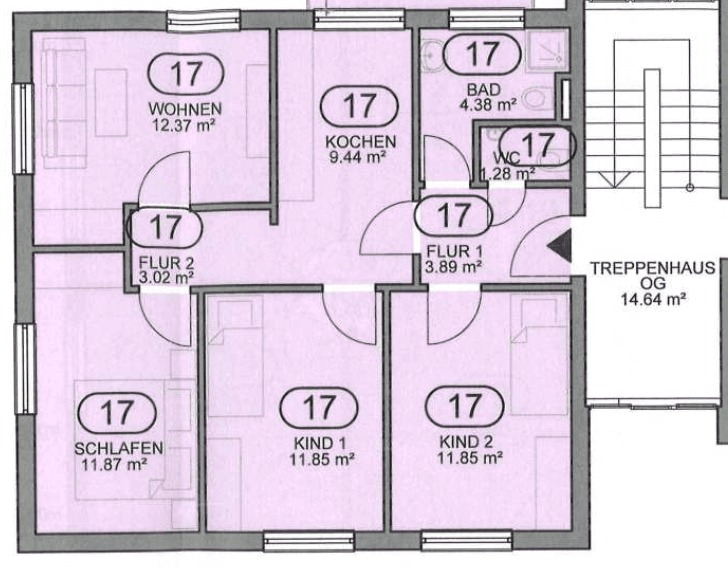 Pronájem bytu 4+1 70 m², Friedhofsweg 19 C, Niestetal, Hessen Pronájem bytu 4+1 70 m², Friedhofsweg 19 C, Niestetal, Hessen