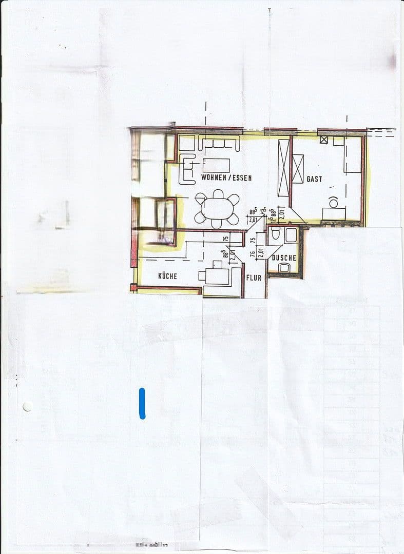 Pronájem bytu 3+1 70 m², Haren (Ems), Dolní Sasko Pronájem bytu 3+1 70 m², Haren (Ems), Dolní Sasko
