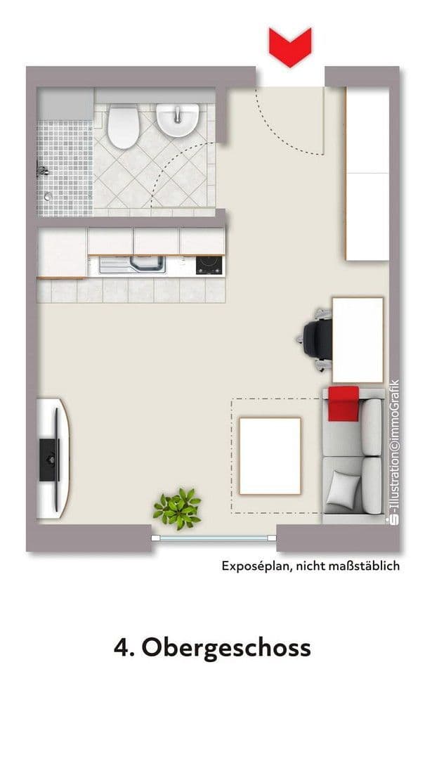 Pronájem bytu 1+1 23 m², Wilhelmstraße 74, Braunschweig, Dolní Sasko Pronájem bytu 1+1 23 m², Wilhelmstraße 74, Braunschweig, Dolní Sasko