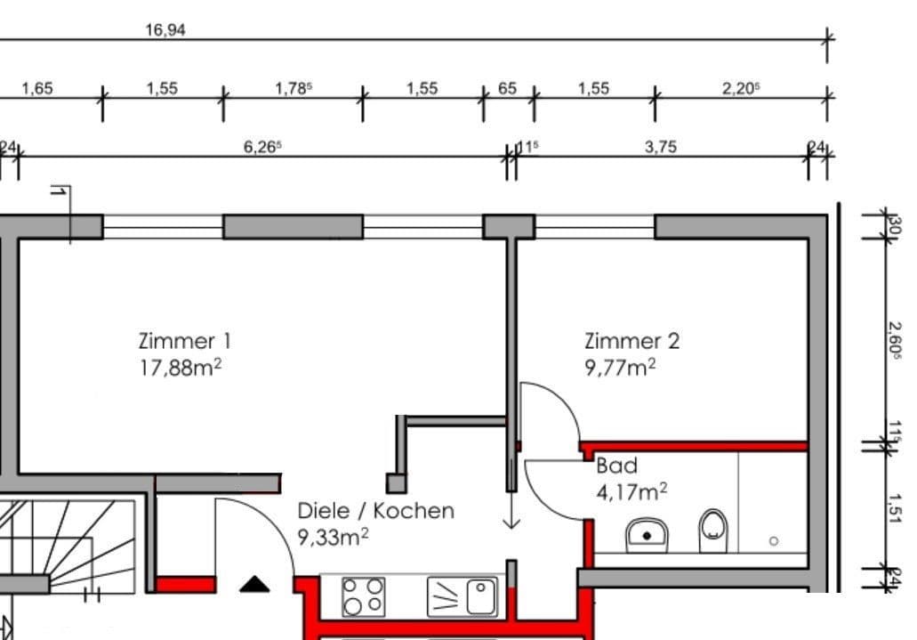 Pronájem bytu 1+1 12 m², Frankfurt am Main, Hessen Pronájem bytu 1+1 12 m², Frankfurt am Main, Hessen