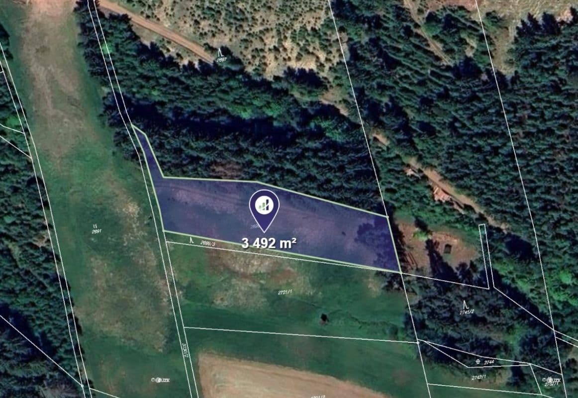 Prodej pozemku 3.492 m², Čistá u Horek, Liberecký kraj Prodej pozemku 3.492 m², Čistá u Horek, Liberecký kraj