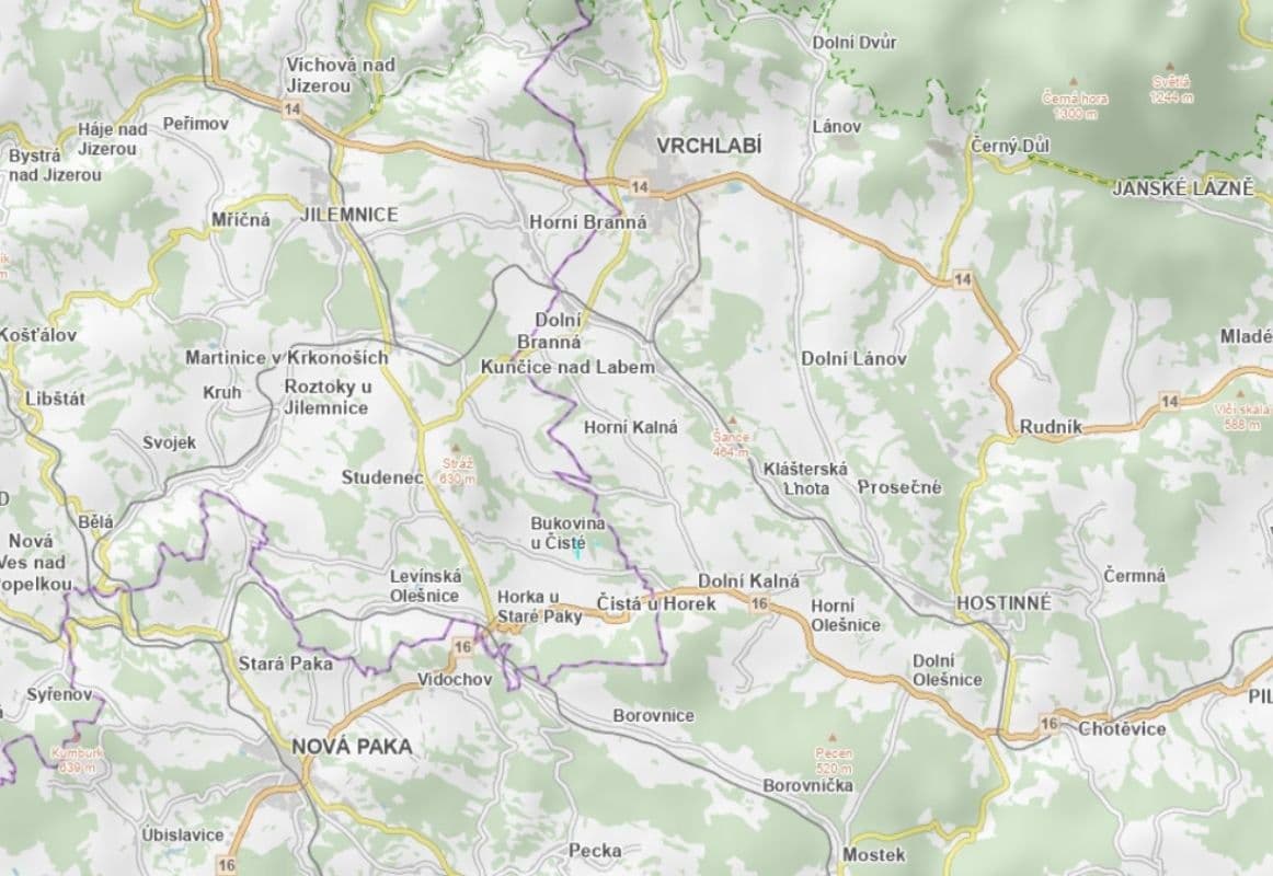 Prodej pozemku 13.244 m², Čistá u Horek, Liberecký kraj Prodej pozemku 13.244 m², Čistá u Horek, Liberecký kraj