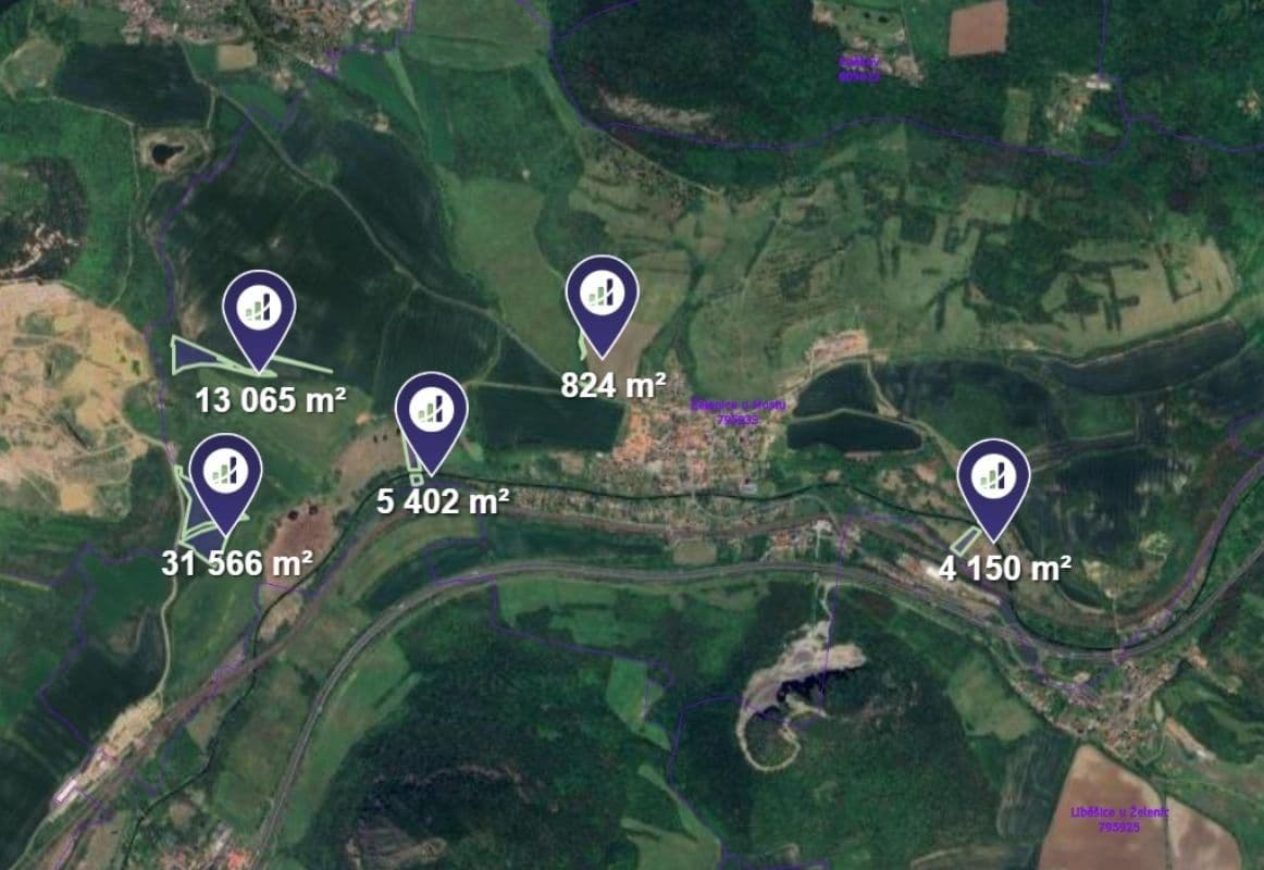 Prodej pozemku 55.007 m², Želenice, Ústecký kraj Prodej pozemku 55.007 m², Želenice, Ústecký kraj