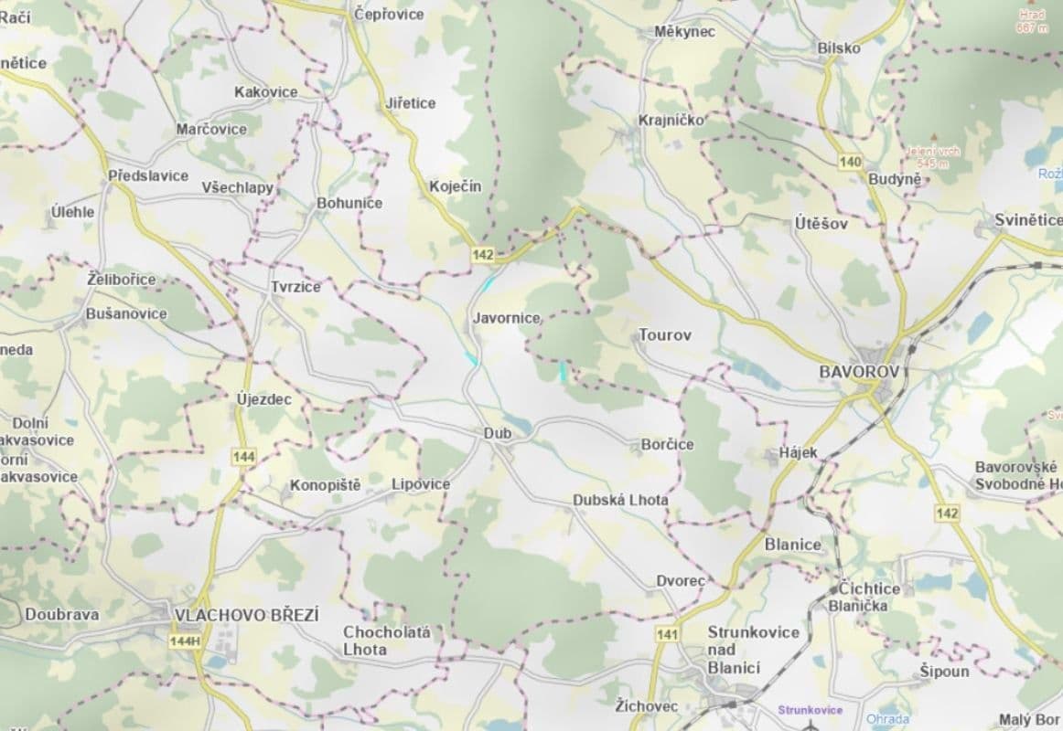 Prodej pozemku 18.336 m², Dub, Jihočeský kraj Prodej pozemku 18.336 m², Dub, Jihočeský kraj