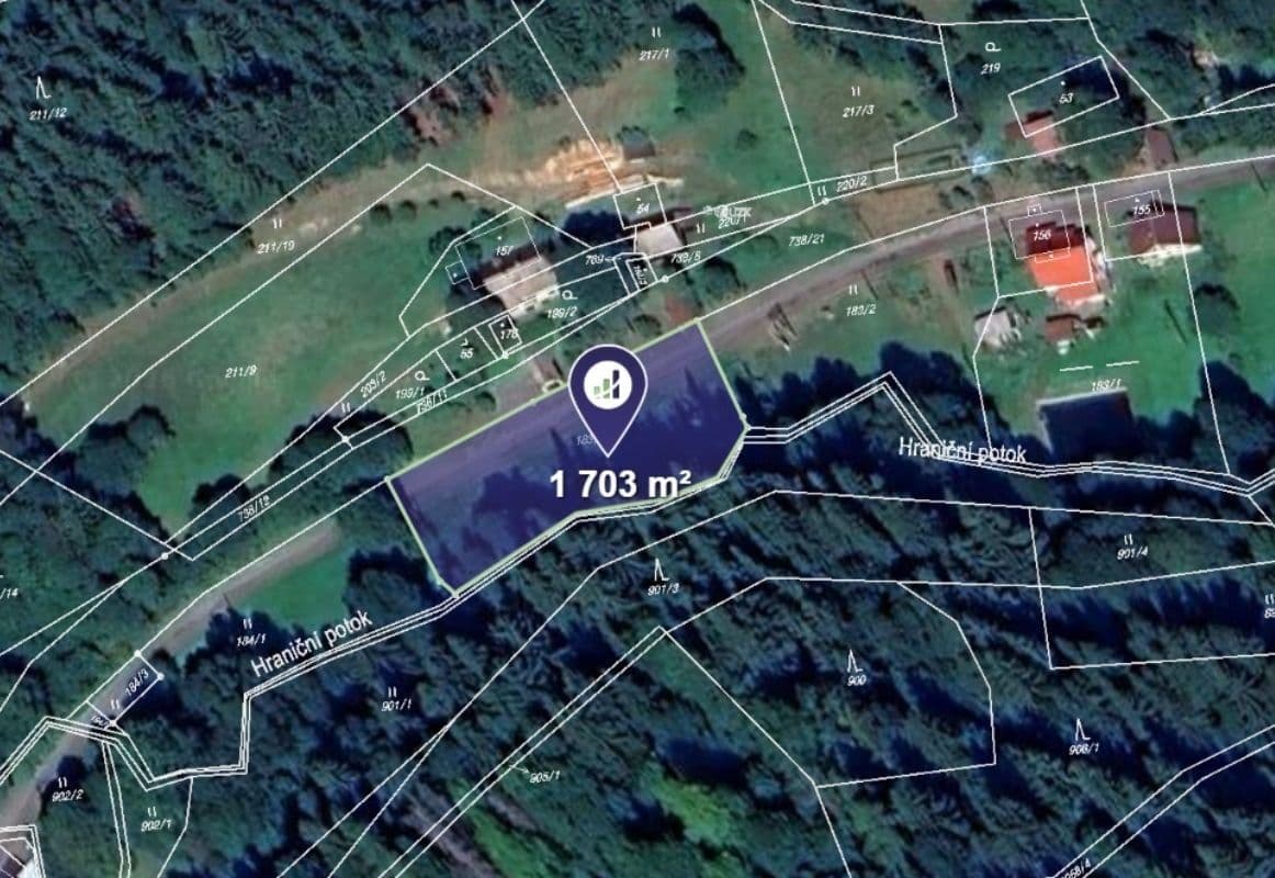 Prodej pozemku 1.703 m², Cotkytle, Pardubický kraj Prodej pozemku 1.703 m², Cotkytle, Pardubický kraj