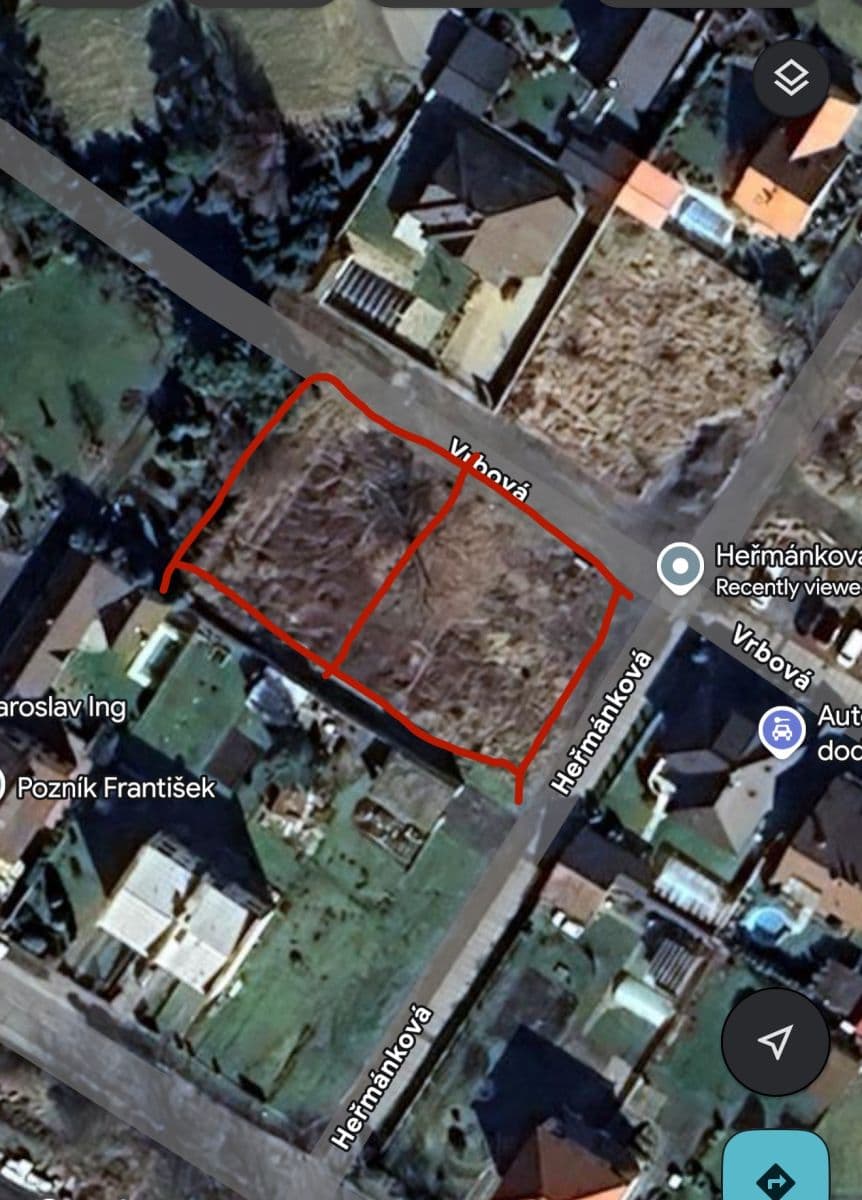 Prodej pozemku 1.290 m², Heřmánková, Poděbrady, Středočeský kraj Prodej pozemku 1.290 m², Heřmánková, Poděbrady, Středočeský kraj