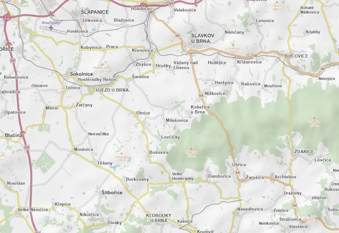 Prodej pozemku 1.102 m², Bošovice, Jihomoravský kraj Prodej pozemku 1.102 m², Bošovice, Jihomoravský kraj