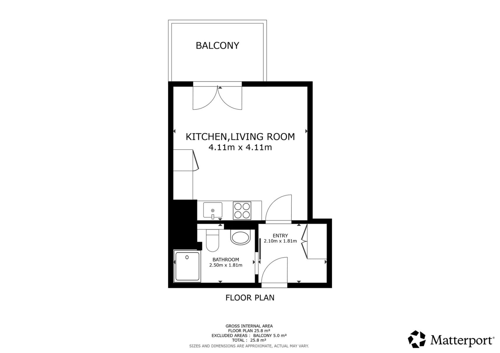Pronájem bytu 1+kk 24 m², Krymská, Praha, Praha Pronájem bytu 1+kk 24 m², Krymská, Praha, Praha