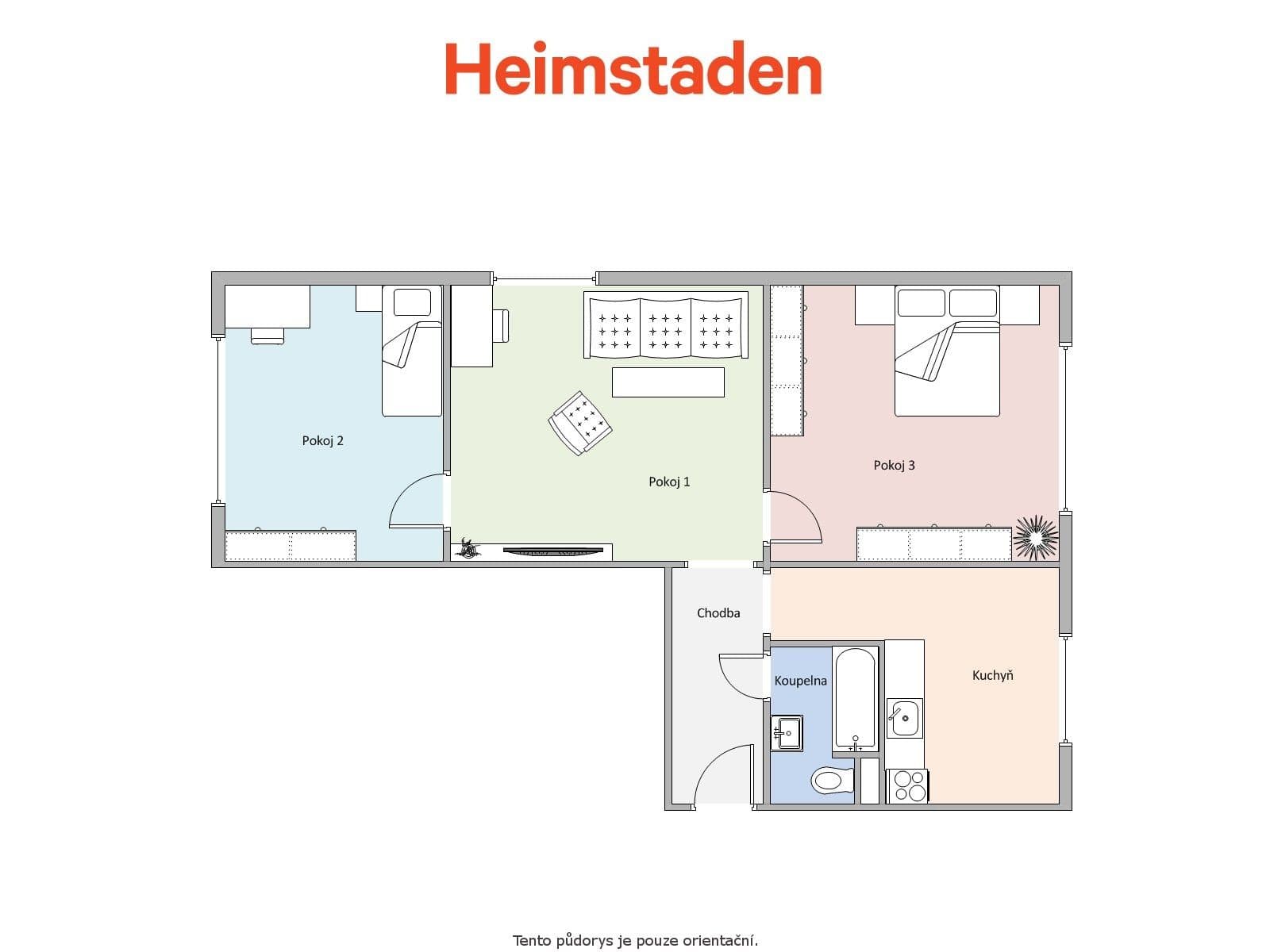 Pronájem bytu 3+1 55 m², Slovenská, Karviná, Moravskoslezský kraj Pronájem bytu 3+1 55 m², Slovenská, Karviná, Moravskoslezský kraj