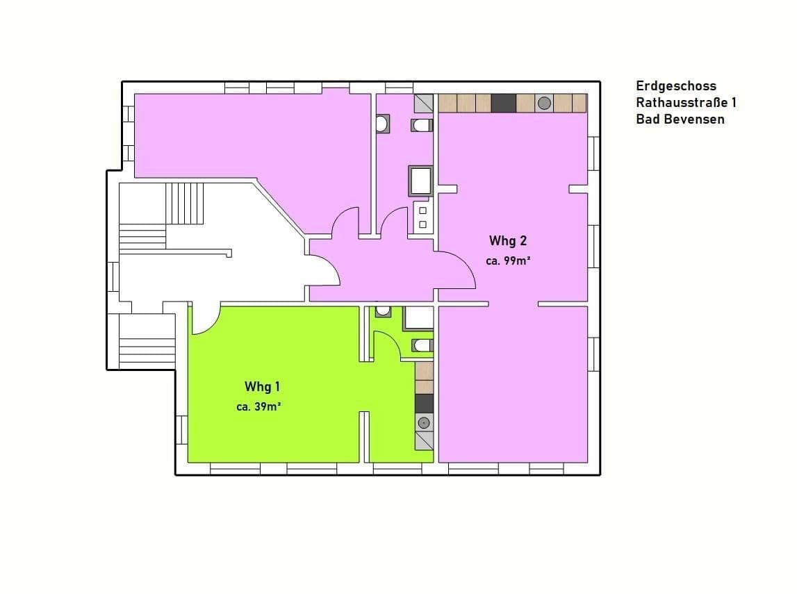 Pronájem bytu 2+1 99 m², Rathausstr. 3, Bad Bevensen, Dolní Sasko Pronájem bytu 2+1 99 m², Rathausstr. 3, Bad Bevensen, Dolní Sasko
