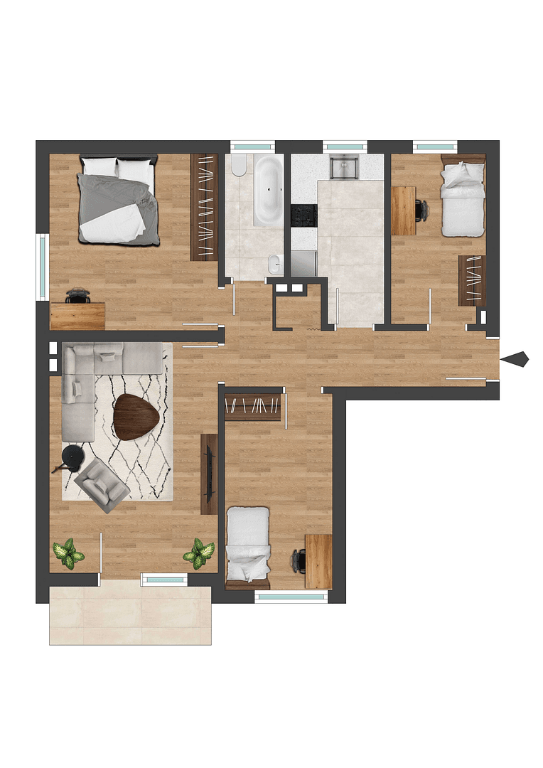 Prodej bytu 4+1 74 m², Eugen-Kaiser-Str. 16, Hanau, Hessen Prodej bytu 4+1 74 m², Eugen-Kaiser-Str. 16, Hanau, Hessen