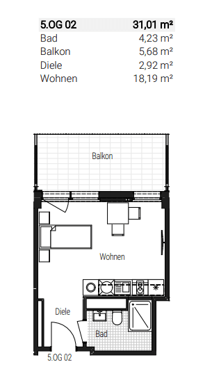 Pronájem bytu 1+1 32 m², Lorenz-Krapp-Straße 26, Bamberg, Bavorsko Pronájem bytu 1+1 32 m², Lorenz-Krapp-Straße 26, Bamberg, Bavorsko