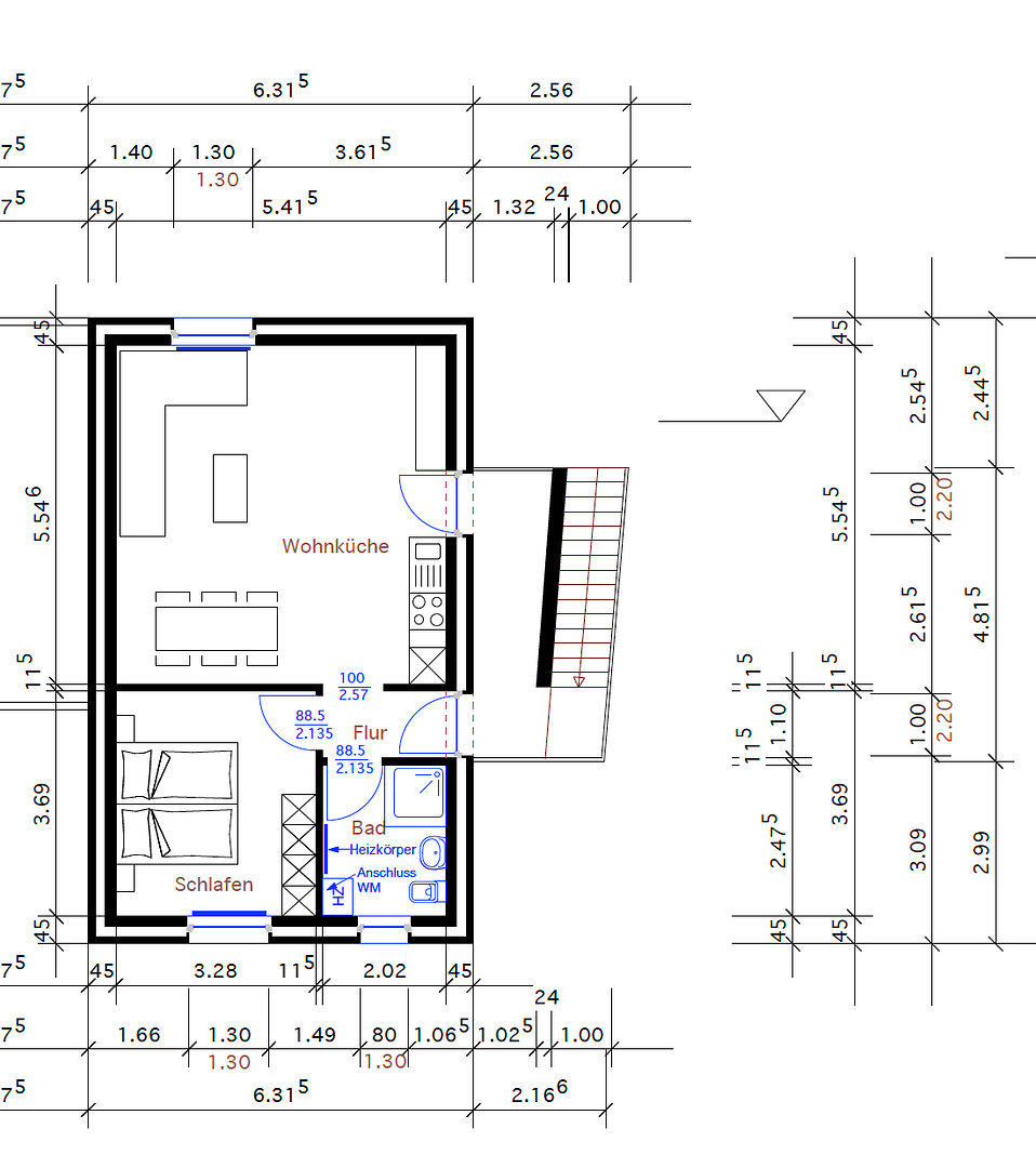 Pronájem bytu 2+1 54 m², Prahmweg 11, Nordhorn, Dolní Sasko Pronájem bytu 2+1 54 m², Prahmweg 11, Nordhorn, Dolní Sasko