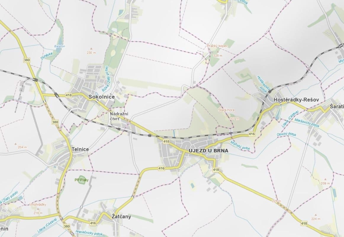 Prodej pozemku 1.633 m², Újezd u Brna, Jihomoravský kraj Prodej pozemku 1.633 m², Újezd u Brna, Jihomoravský kraj