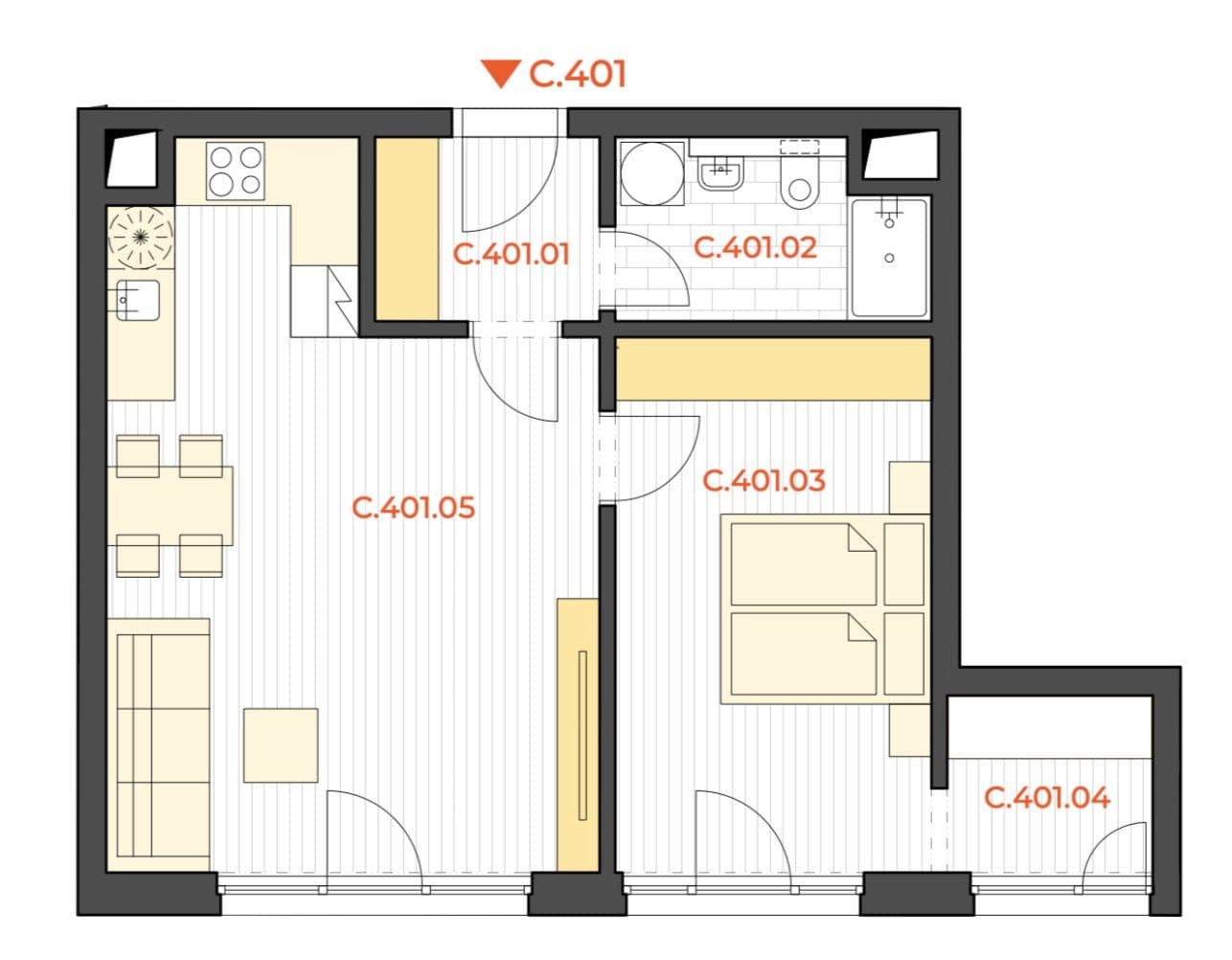Pronájem bytu 2+kk 60 m², Michelská, Praha, Praha Pronájem bytu 2+kk 60 m², Michelská, Praha, Praha