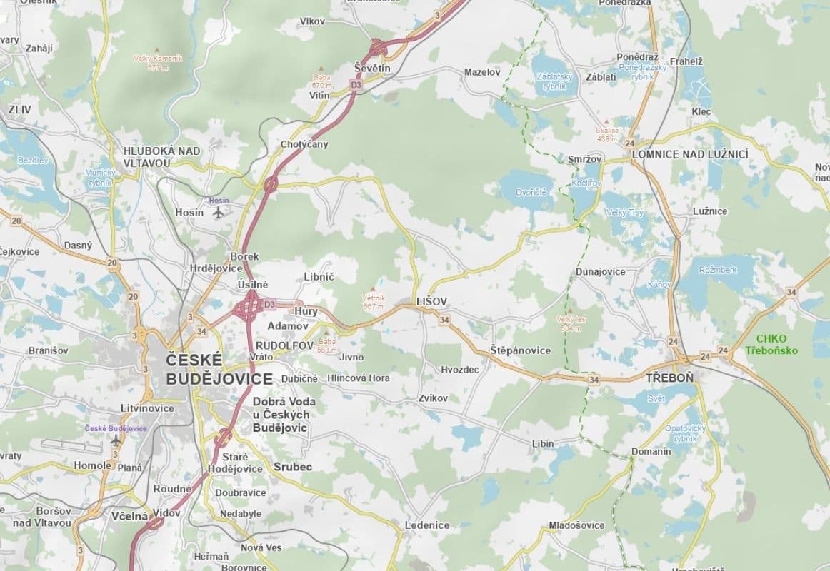 Prodej pozemku 1.309 m², Lišov, Jihočeský kraj Prodej pozemku 1.309 m², Lišov, Jihočeský kraj