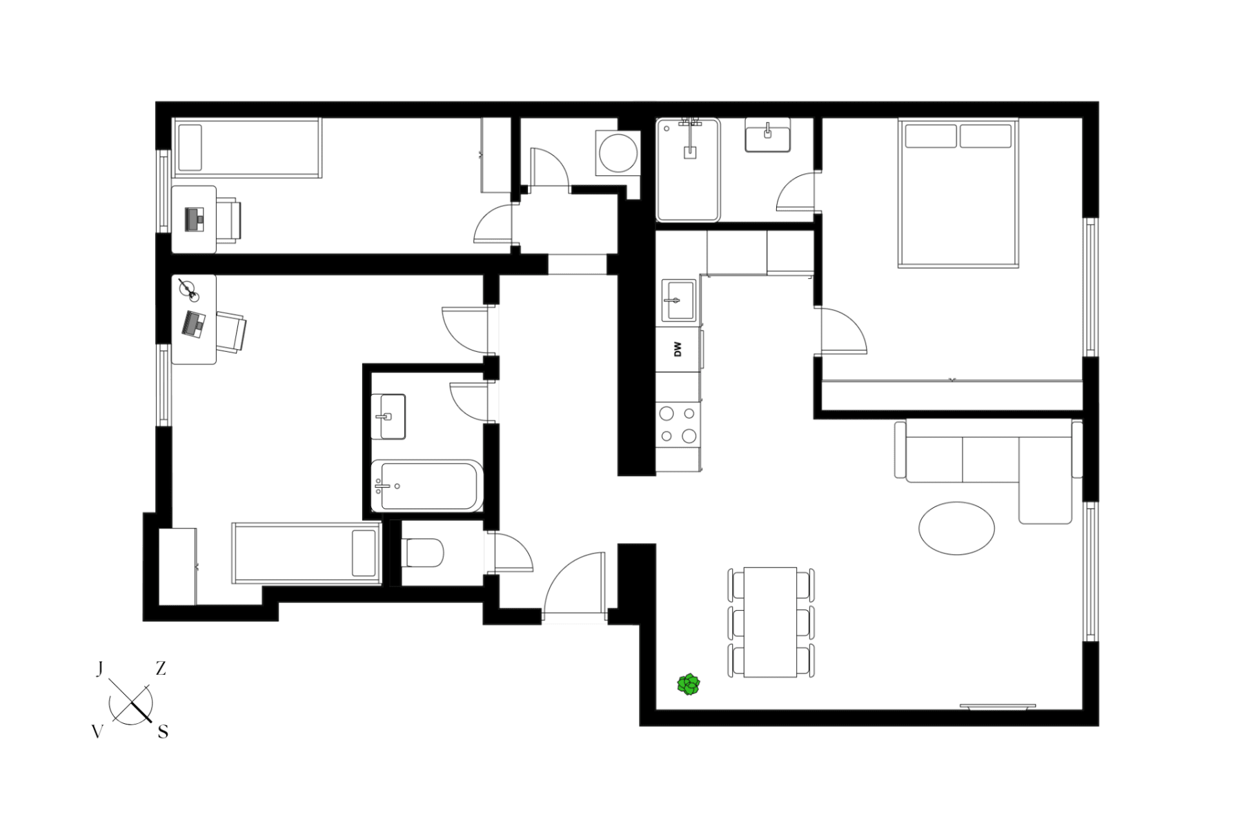 Prodej bytu 4+kk 97 m², Merhautova, Brno, Jihomoravský kraj Prodej bytu 4+kk 97 m², Merhautova, Brno, Jihomoravský kraj