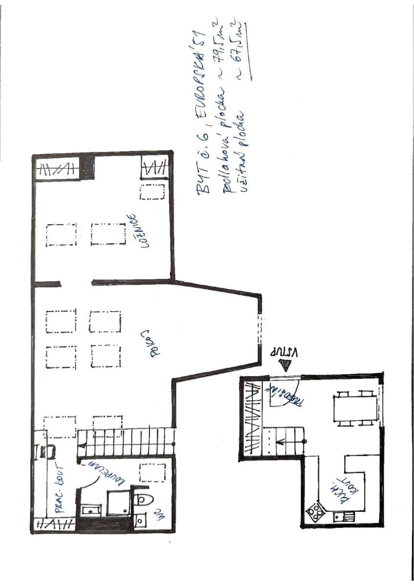 Pronájem bytu 2+kk 67 m², Evropská, Praha, Praha Pronájem bytu 2+kk 67 m², Evropská, Praha, Praha