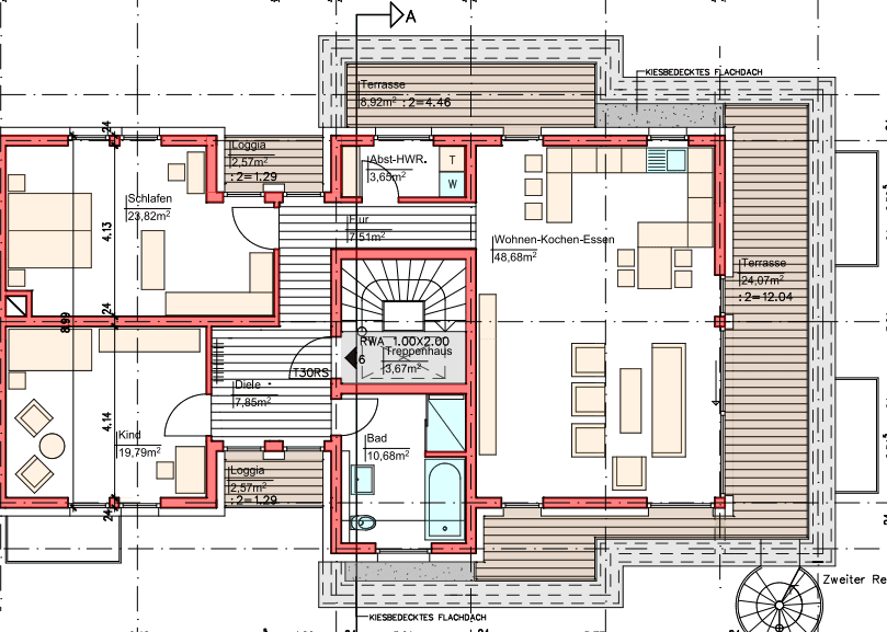 Pronájem bytu 3+1 140 m², Bollendorfer Str. 34 f, Echternacherbrück, Porýní-Falc Pronájem bytu 3+1 140 m², Bollendorfer Str. 34 f, Echternacherbrück, Porýní-Falc