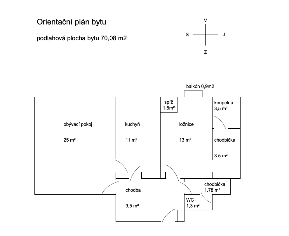 Prodej bytu 2+1 70 m², Vrchlického, Praha, Praha Prodej bytu 2+1 70 m², Vrchlického, Praha, Praha