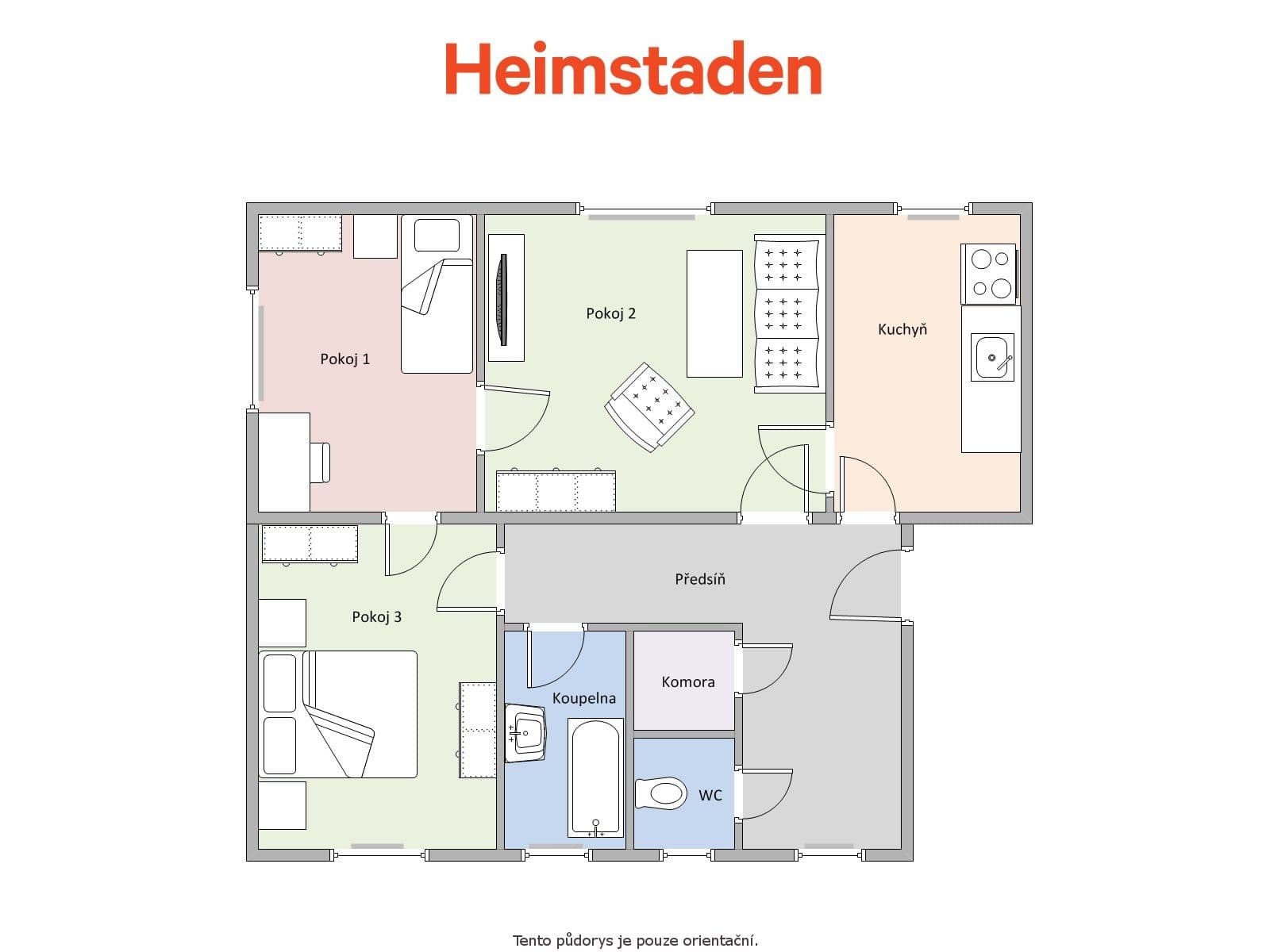 Pronájem bytu 3+1 69 m², U Dvoru, Ostrava, Moravskoslezský kraj Pronájem bytu 3+1 69 m², U Dvoru, Ostrava, Moravskoslezský kraj