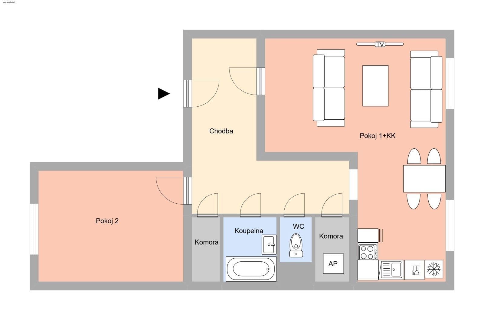Pronájem bytu 2+kk 56 m², Zborovská, Ostrava, Moravskoslezský kraj Pronájem bytu 2+kk 56 m², Zborovská, Ostrava, Moravskoslezský kraj