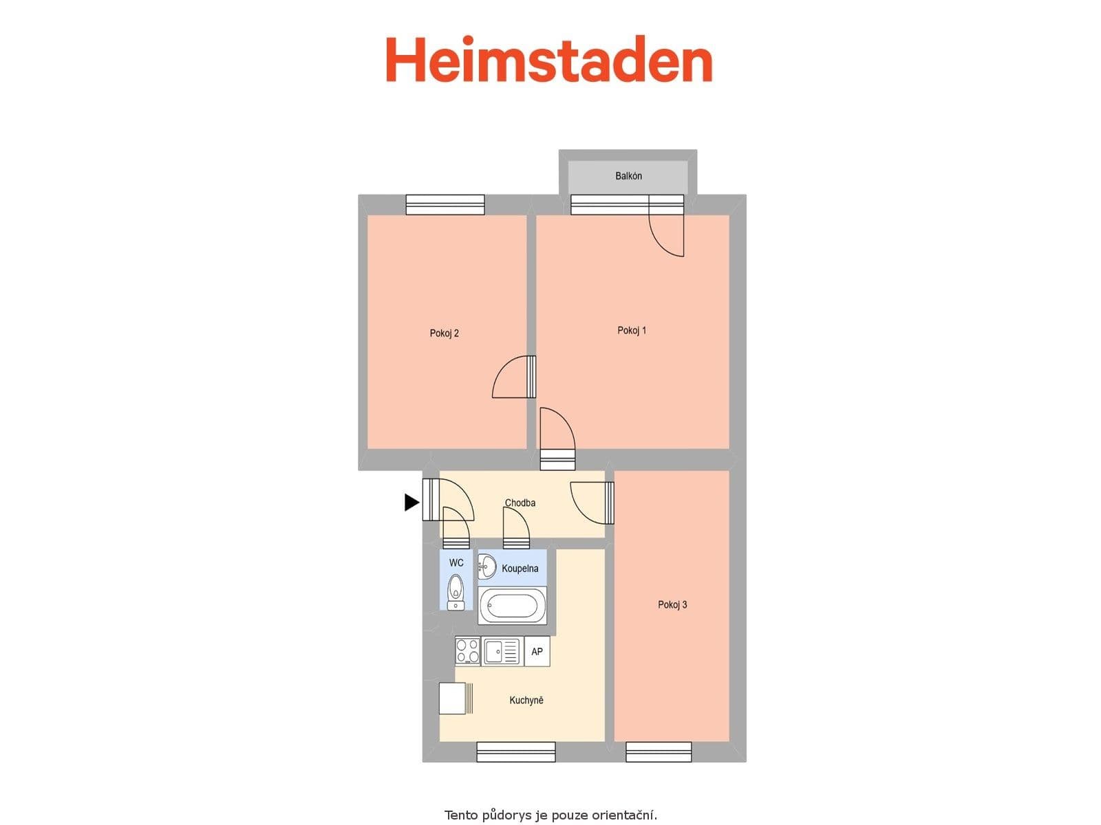 Pronájem bytu 3+1 64 m², Radvanická, Ostrava, Moravskoslezský kraj Pronájem bytu 3+1 64 m², Radvanická, Ostrava, Moravskoslezský kraj