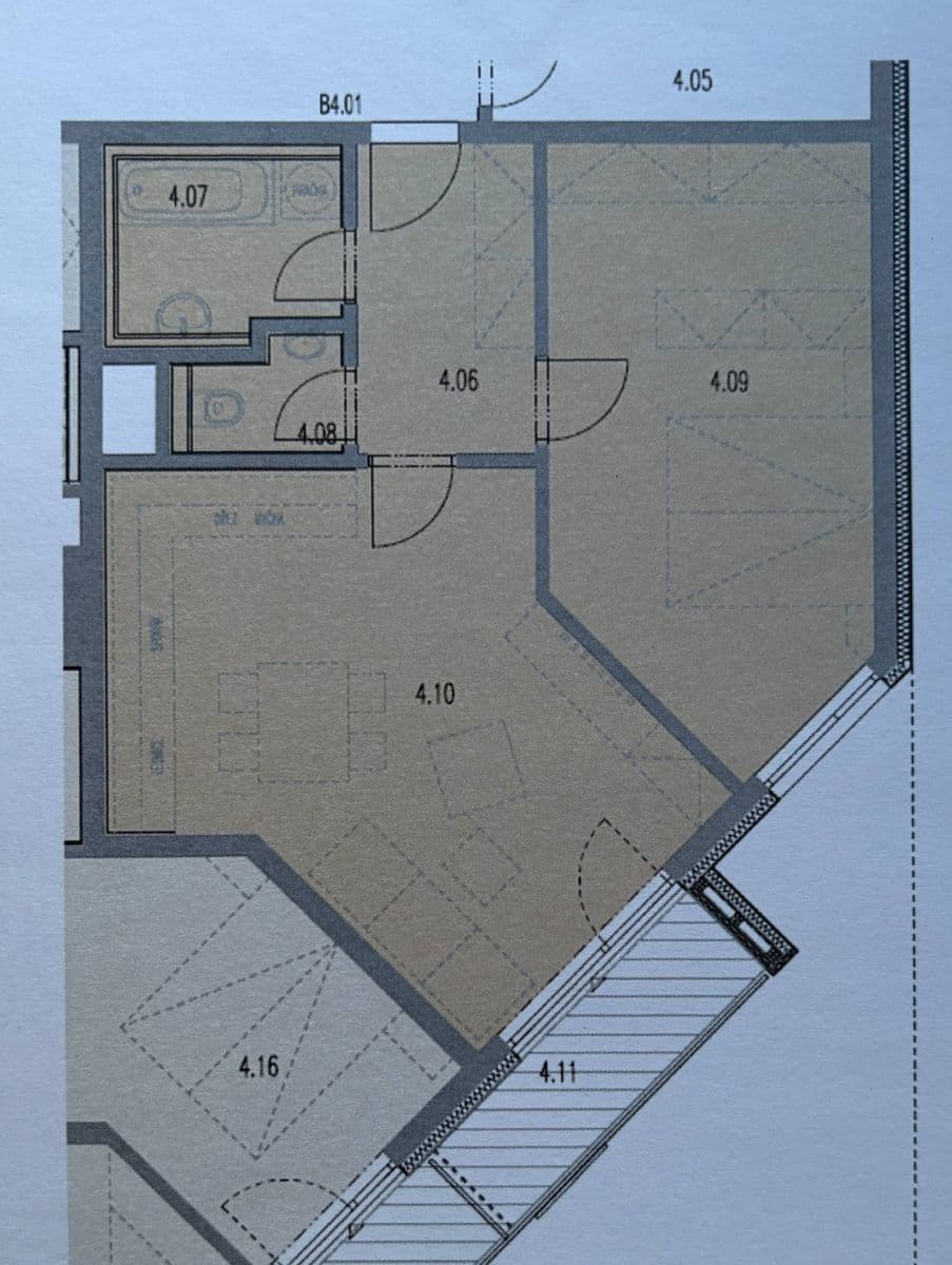 Pronájem bytu 2+kk 59 m², Zdiměřická, Praha, Praha Pronájem bytu 2+kk 59 m², Zdiměřická, Praha, Praha