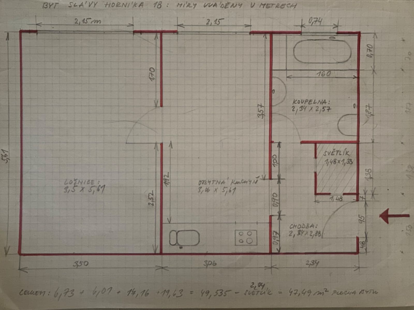 Pronájem bytu 2+kk 47 m², Slávy Horníka, Praha, Praha Pronájem bytu 2+kk 47 m², Slávy Horníka, Praha, Praha